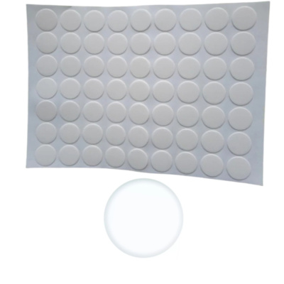 Заглушка самоклеящаяся белая, D13 мм (63 шт.)