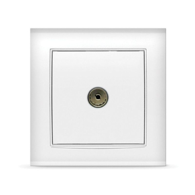 Розетка Бриллиант TV белая