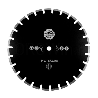 Диск алмазный по бетону TORGWIN сегмент 300*10*32/25.4