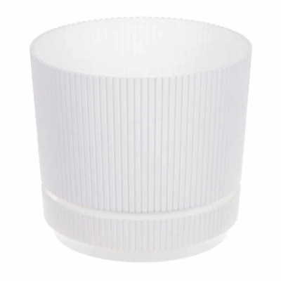 Кашпо СТРИП D200мм 3,9л с подставкой (Белый)