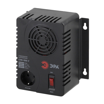 Стабилизатор напр. компакт, универс., 160-260В/220В, 500ВА (1/6) ЭРА СНК-500-У 