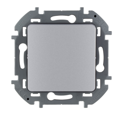 Выключатель одноклавишный INSPIRIA 10 AX 250 В~ алюминий