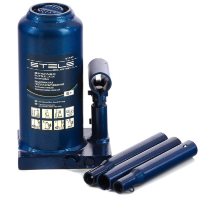 Домкрат гидравлический бутылочный телескопический, 6 т, h подъема 190–480 мм// Stels