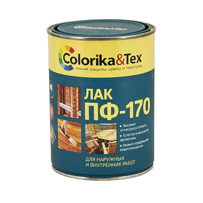 Лак ПФ-170 "Colorica Tex" глянцевый 0,8л