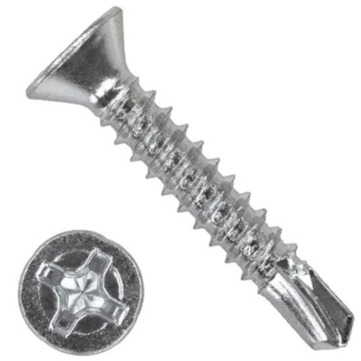 Саморез с потайной головкой с буром 3,5x16 A2 DIN 7504O 