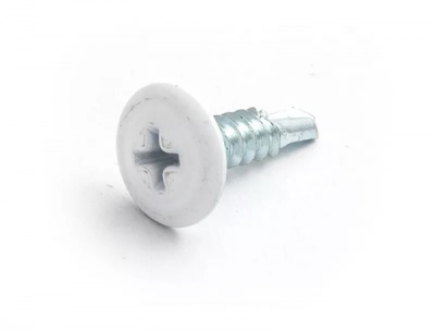 Саморез 4,2х13 RAL9003 ярко-белый, сверло