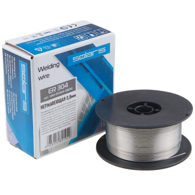Проволока сварочная FLUX E71T-GS ф0,8мм (сварка без газа) (катушка 5кг) SOLARIS Проволока сварочная FLUX E71T-GS ф0,8мм (сварка без газа) (катушка 5кг) SOLARIS
