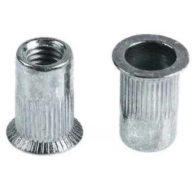 Заклепка стальная с внутренней резьбой, потайной бортик, М6х1,0х16,0