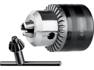 Патрон ударный STAYER "PROFESSIONAL" ключевой для дрели, 16 мм, с ключом в комплекте, посадочная рез