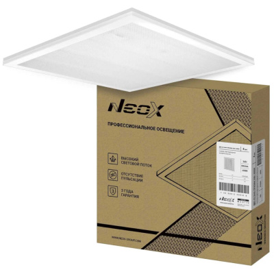 Светильник св/д универс. ДВО-02 3640 ПРИЗМА 36W(4020lm) 4000K 4K 595x595х19 драйв (4шт.) 3г ASD/NEOX