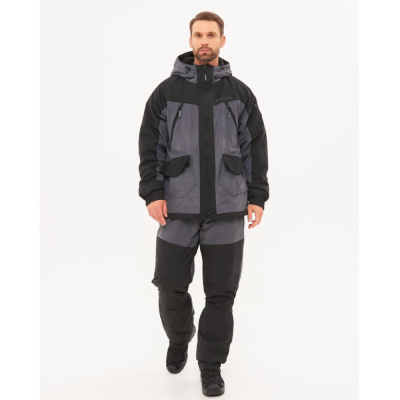 Костюм демисезонный Горка-Люкс ткань Исландия цвет Серый (Размер: 56-58, Рост: 182-188)