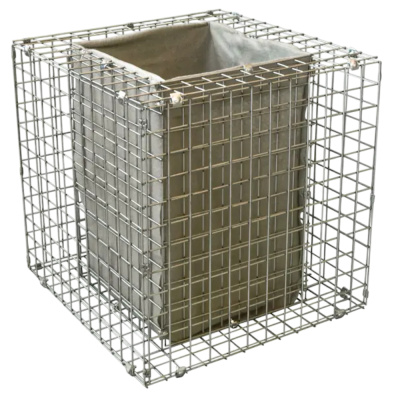 Клумба-габион-0,6х0,6х0,6-С50х50-3,8-Ц(КБ)