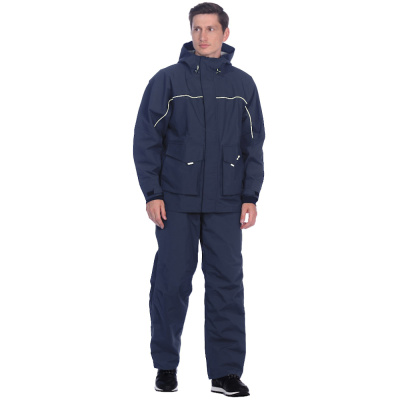 Костюм Aquatic К-15ТС от дождя (цвет: темно-синий, мембрана: 12000/10000, размер 56-58)