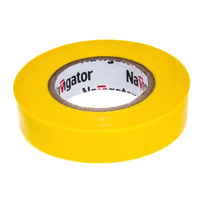 Изолента ПВХ 15мм (рул.20м) желт. NIT-B15-20/Y Navigator 71105