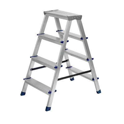 Стремянка сталеалюм. двустороняя 4ст MegArsenal