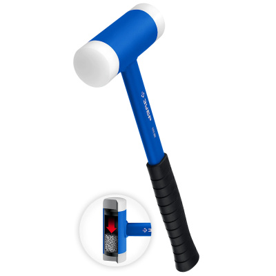 Молоток ЗУБР "ЭКСПЕРТ" многофункциональный,безинерц,метал,обрезин рукоятка,сменные жел бойки ср -ве