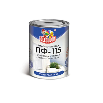 Эмаль ПФ-115 серая алк. (0,5кг) OLECOLOR
