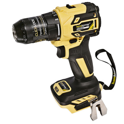 Дрель акк б/щ Hanskonner PLATINUM, 18В, 1BatterySystem, 65Нм, 13мм, без АКБ и ЗУHCD2065BL 