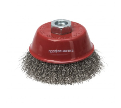 Щетка металлическая чашечная жесткая проволока 75мм*14мм