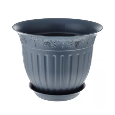 Виноград горшок с поддоном 1,6л d19 h15см антрацит/10
