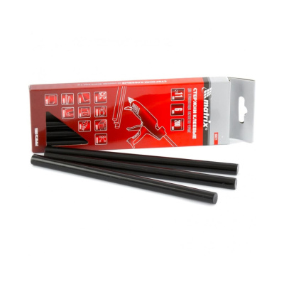 Стержни клеевые, 11 x 200 мм, черные, 6 шт.// Matrix