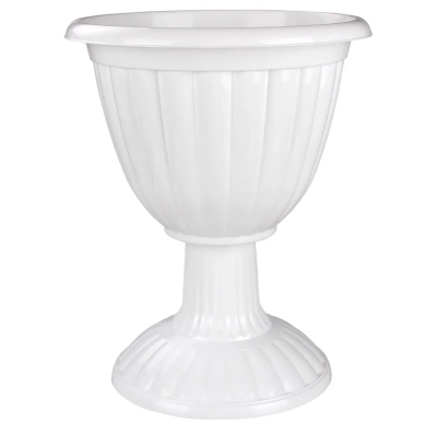 Вазон "Жасмин" 12л. на выс. ножке (белый)						