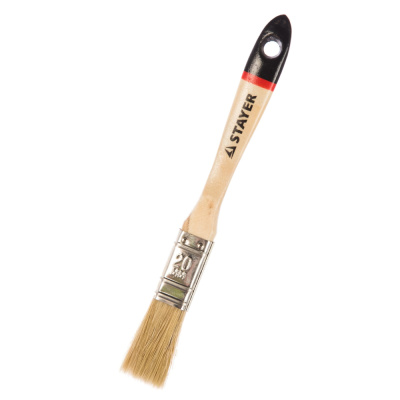 Кисть плоская "STAYER" Universal-euro светлая натур. щетина, дер. ручка, 20мм