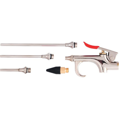 Набор продувочный "MATRIX" пистолет, пневматич. в к-те с насадками 4шт.