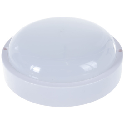 Светильник светодиодный ДБП-12w 4000К 900Лм IP65 круглый пластиковый белый ОНЛАЙТ 61988 OBL-R2