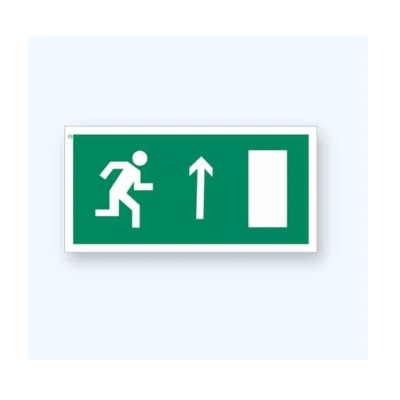 Знак "Направление к эвакуационному выходу прямо" (правосторонний) E11