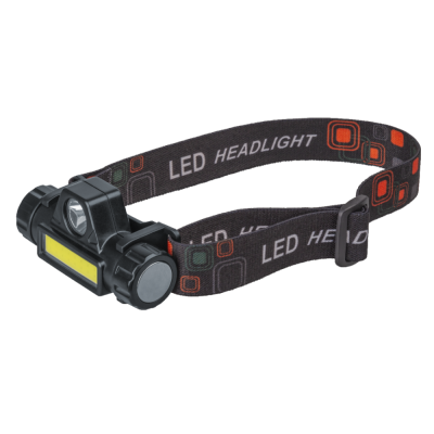 Фонарь светодиодный NPT-H25-ACCU 5Вт CREE LED+3Вт COB LED аккумуляторный налобный