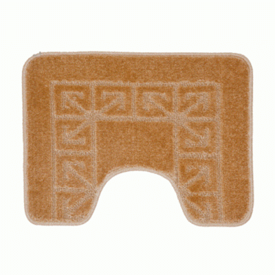 Коврик для унитаза Zalel 45*55 L.BROWN (светло-коричневый)