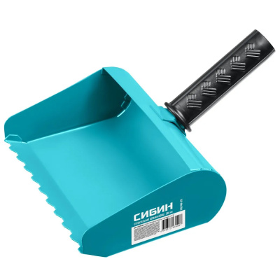Кельма-ковш строительная СИБИН 150 мм, резиновая рукоятка, 270 мм, сталь 1,3 мм