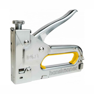 Степлер меб.регулируемый, для скоб 53(4-14 мм), с 8мм скобами(53) 50шт, Hanskonner HK1071-01-06 