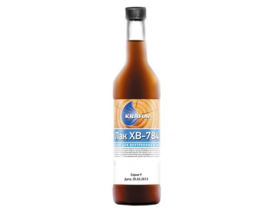 Лак ХВ-784 Сосна 0,5л (12) "KRAFOR