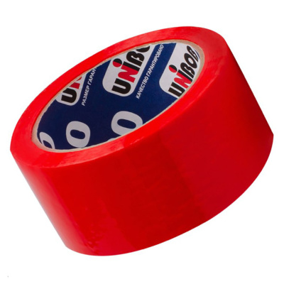 Скотч упаковочный красный 48 ММ Х 66 М (36) "UNIBOB600"