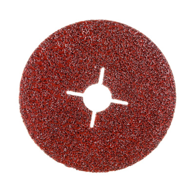 Круги фибровые гибкие ПРАКТИКА с центральным отверстием, 125 мм P  24  (5шт.) картонный подвес