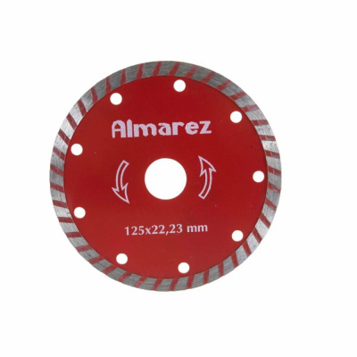 Диск отрезной алмазный 125х22,23мм "Almarez" Турбо 301125