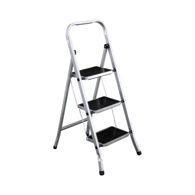 Стремянка CLASS PLUS 3 нескольз.ступени сталь,h=113см, профиль 30*20мм, до 120кг, арт.123303 PERILLA