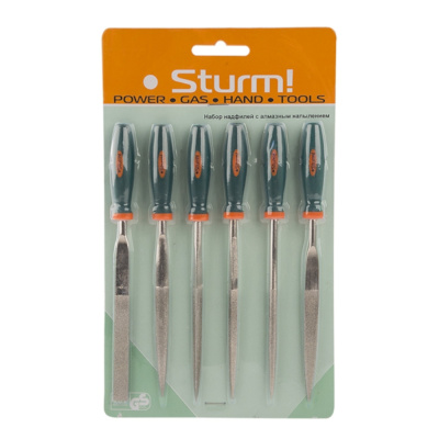 Набор надфилей 6шт С АЛМАЗНЫМ НАПЫЛЕНИЕМ Sturm! 1051-02-SSD 