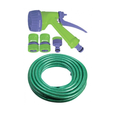 Набор поливочный, шланг 3/4" 25м, 7-реж пистолет, соед., адаптер// Palisad