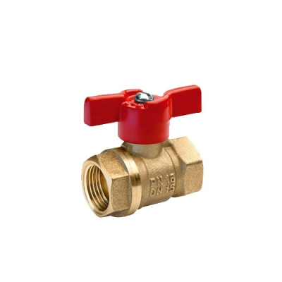 Кран шаровой 1/2" вн/вн бабочка 11Б27п1 А30/1 ДУ15 БОЛОГОЕ