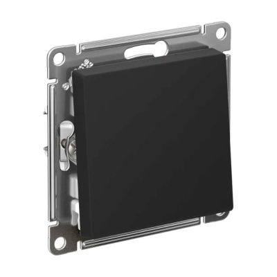 ВЫКЛЮЧАТЕЛЬ 1-клавишный, сх.1, 10АХ, быстрозажимные клеммы, КАРБОН ATLASDESIGN