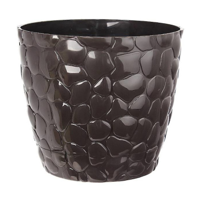 Кашпо КАМНИ D180мм с подставкой 2,6л. (Коричневый)