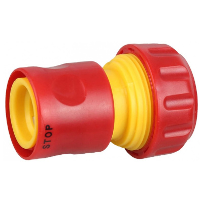 Соединитель GRINDA с автостопом, из ударопрочной пластмассы 3/4"