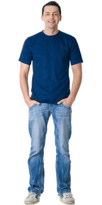 Футболка темно-синяя плотность 160 г/кв.м., х/б-100 % р. XXXL (60)
