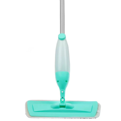 Швабра плоская, микрофибра, 120х43х14см серая, с резервуаром, Марья Искусница