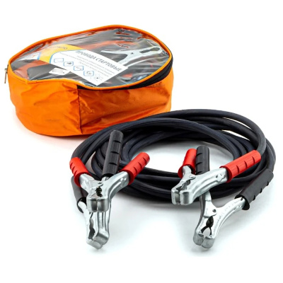 Провода стартовые "ЗавоДилА" 650 Ампер длина 4,0 метра (большие крокодилы)сумка