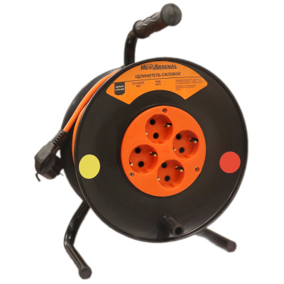 Удлинитель ПВС MegArsenal 3500 Вт  50м на катушке (С/з)