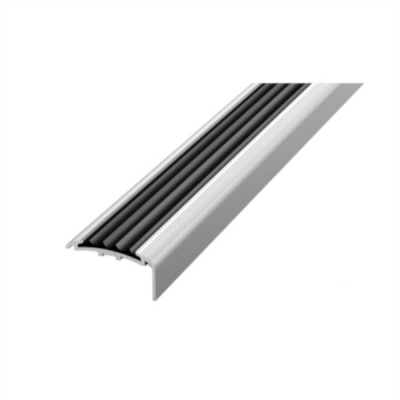 Профиль угловой ПУ 71.900.001ч, с отверстиями, саморезами, в индивидуальной упаковке с черной ПВХ-вс